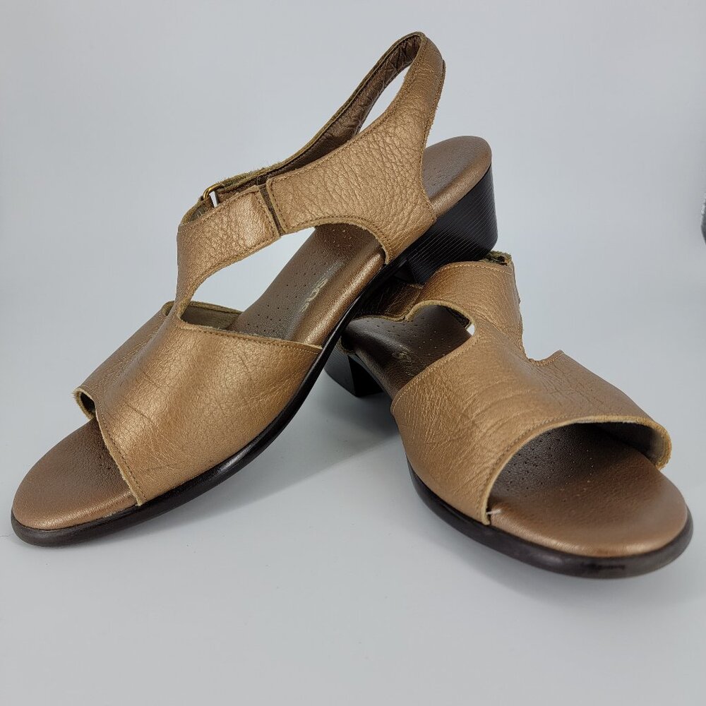 SAS Suntimer Sandals Copper Leather Tripad Comfort Adjustable Strap Women's 9M